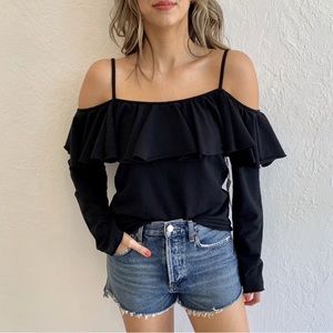 Sundays NYC Off Shoulder Ruffle Top
